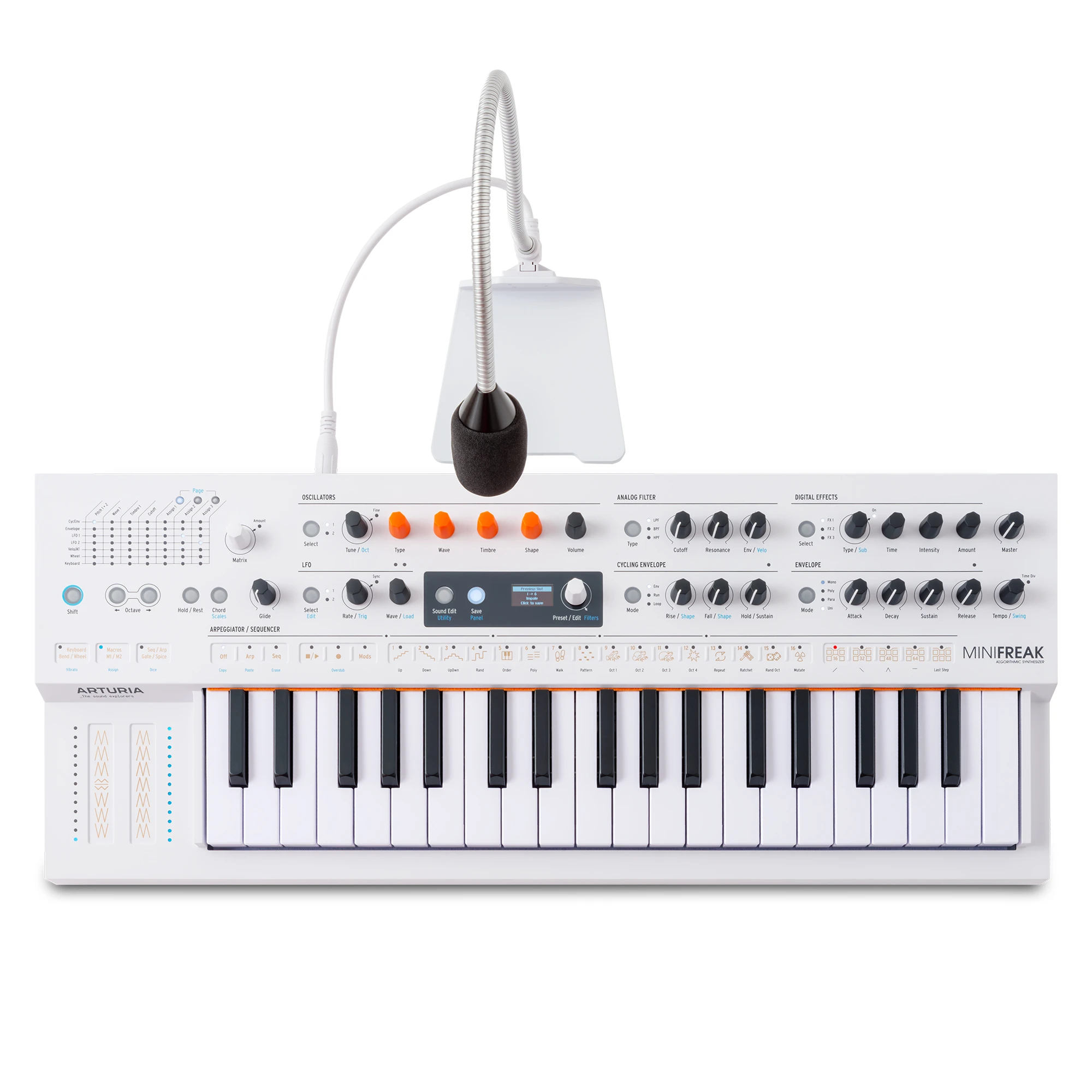 Arturia MiniFreak Vocoder Weiß